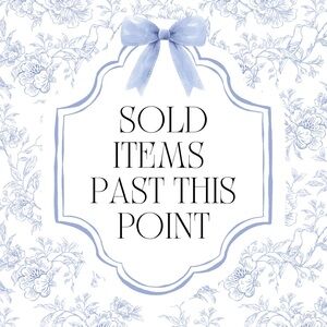 SOLD ITEMS PAST THIS POST